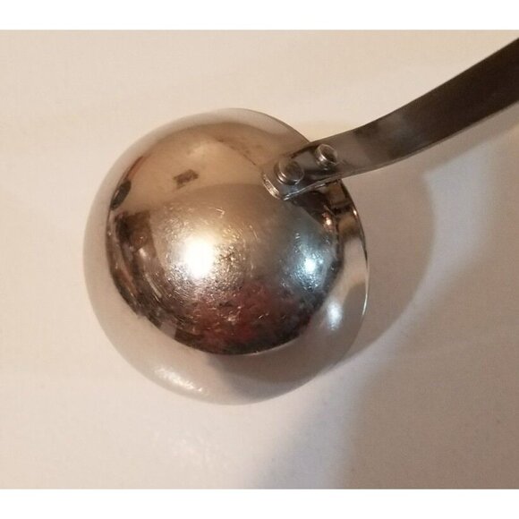 Vintage FLINT Arrowhead Stainless Steel Soup Ladle Spoon 9 1/2" Wheat handle #3 - Picture 6 of 6